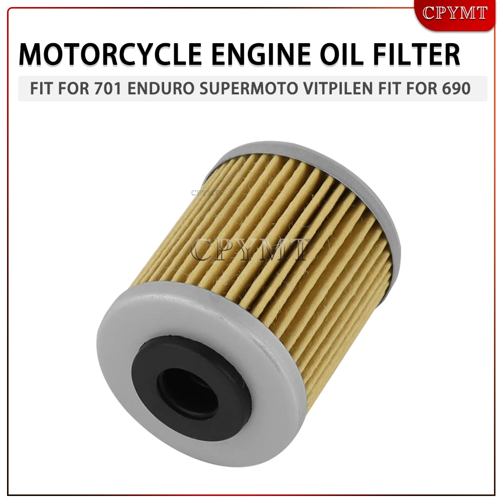 

2pcs/4pcs/10pcs Oil Filter Fit for 701 Enduro1st 701 Supermoto1st 701 Vitpilen 2016-2019 690 Enduro Rally SMC