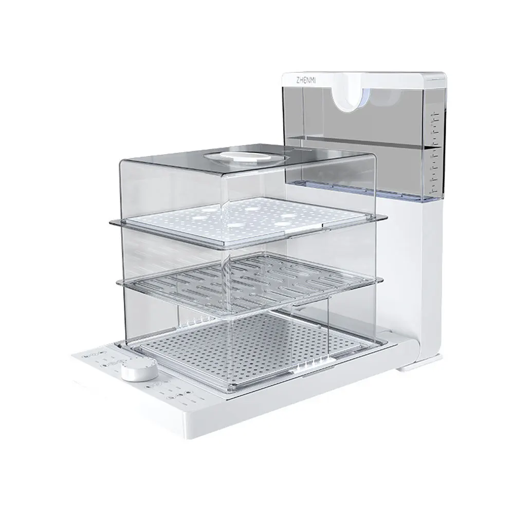 Cuiseur vapeur électrique pliable, transparent, multifonction, grande capacité, automatique, pour la cuisine, pour la maison