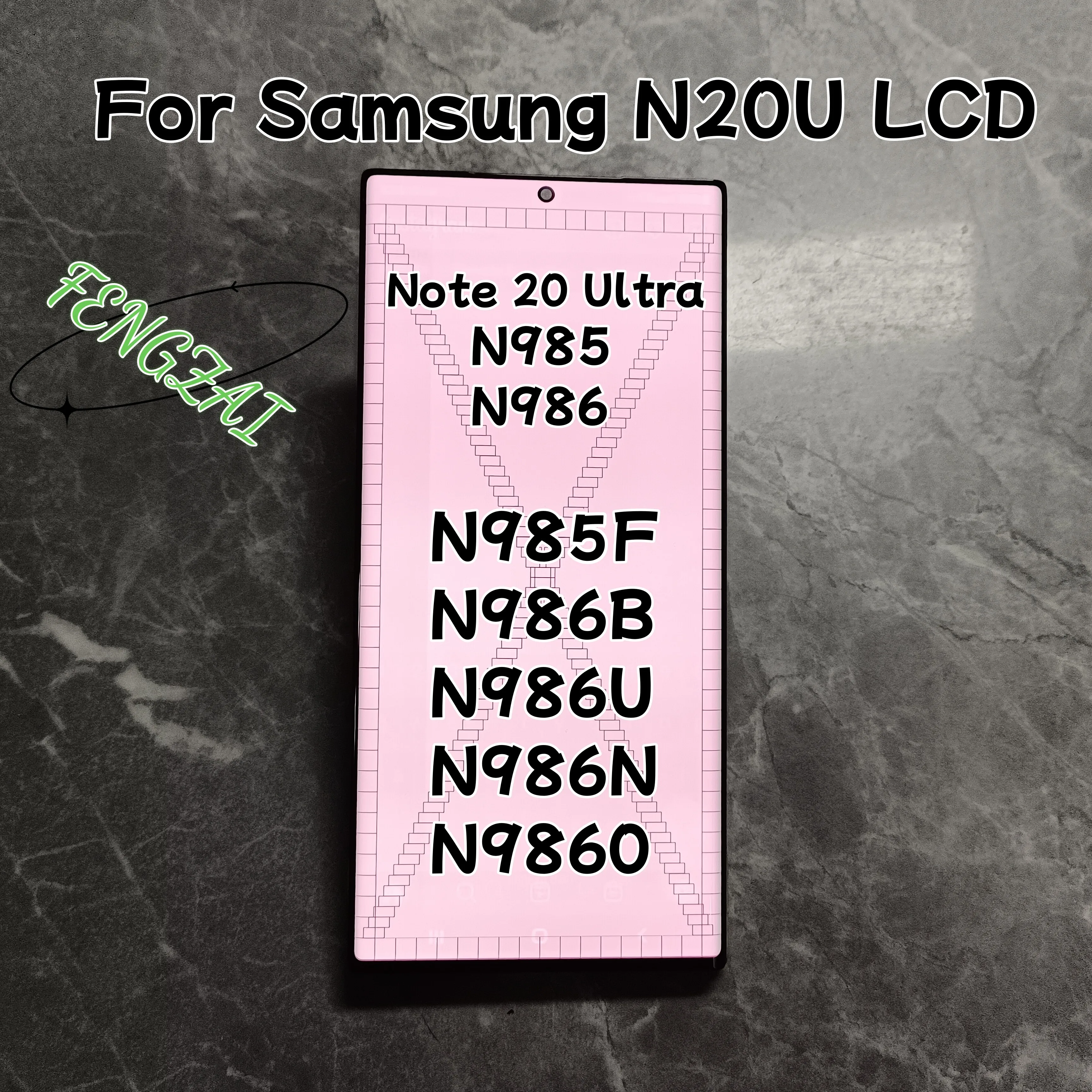 

High Quality Amoled Screen For N20U For Samsung Galaxy Note 20 Ultra LCD Display N985 N986B Touch Screen Digitizer With Defects