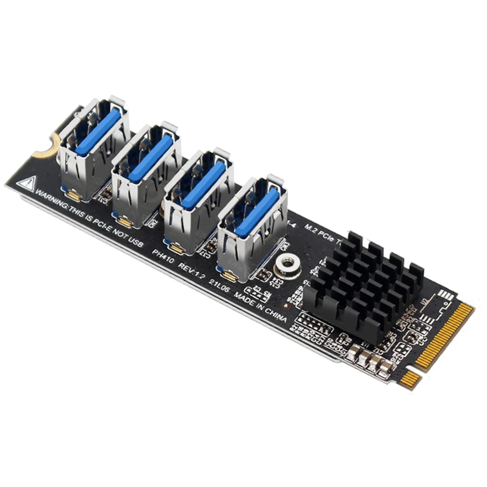 A41Z-USB 3.0 PCI-E Riser Card M.2 to PCIE Extender Riser Adapter Card 4-портовый адаптер PCI-Express для Mac Os Windows Linux