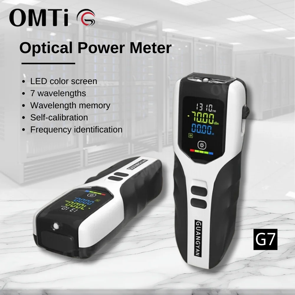 

G7 Fiber Optical Power Meter -70 +3/-70 +10/-50 To 26Dbm Portable Optic Cable Tester Optional Connector OPM