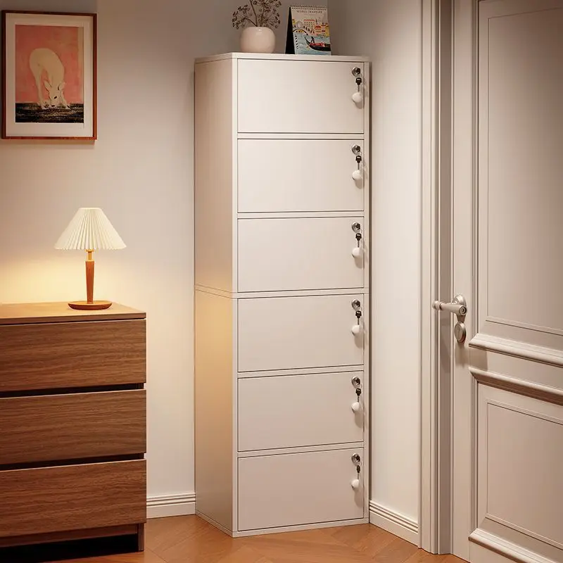 

chest of drawers storage cabinet bedroom locker narrow vertical cabinet locker drawer cabinet living room wall floor-to-ceiling