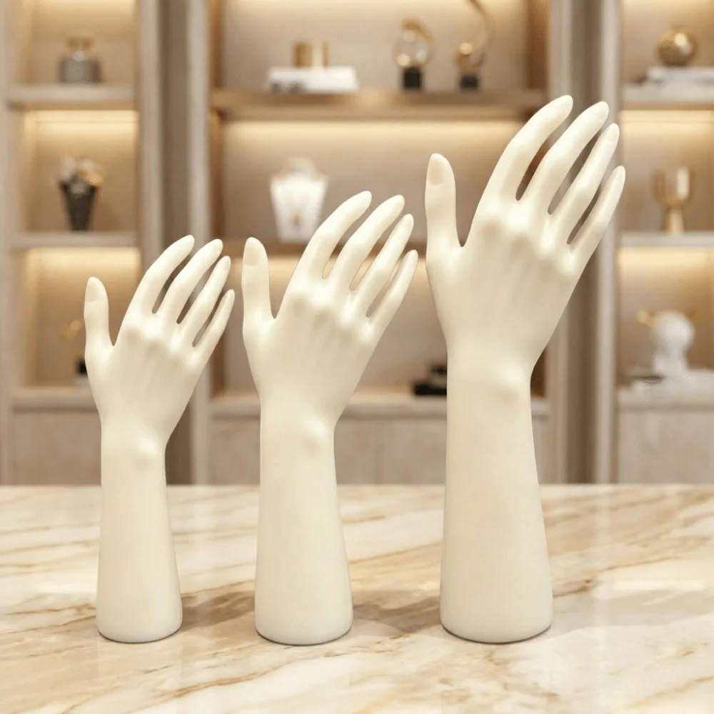 Fashion Accessory Realistic Mannequin Hand Durable Portable Jewelry Display Holder Multi-purpose Convenient Display Stand Shop