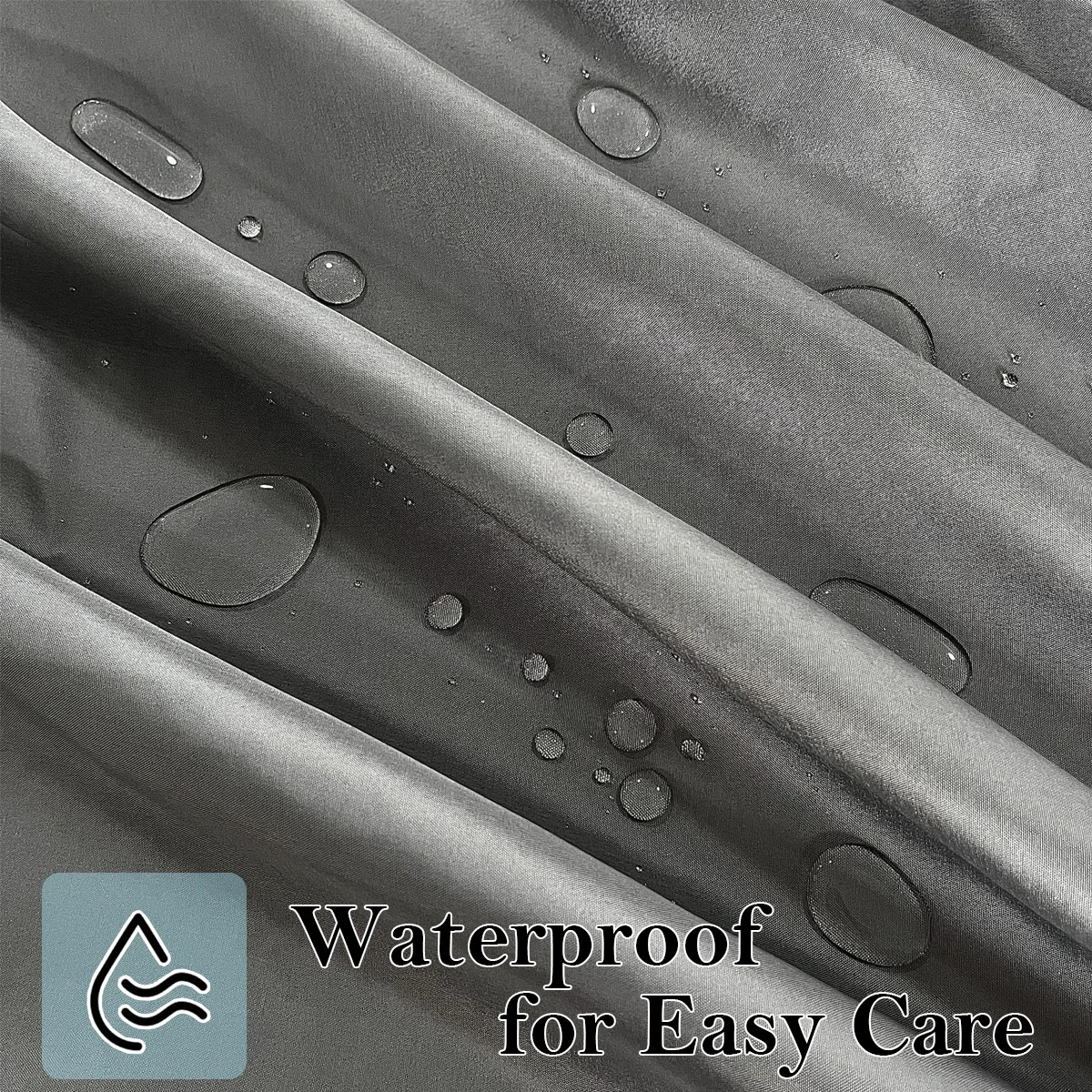 2PCS Outdoor Curtain, Suitable For Courtyard Waterproof, Weatherproof, UV-Proof Exterior Curtain, Suitable For Gazebo