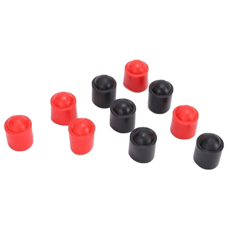 

10Pcs Pool Cue Caps Pool Cue Tip Silicone Cover Billiards Cue Protections Caps for Snooker Cue Tip Pool Billiard