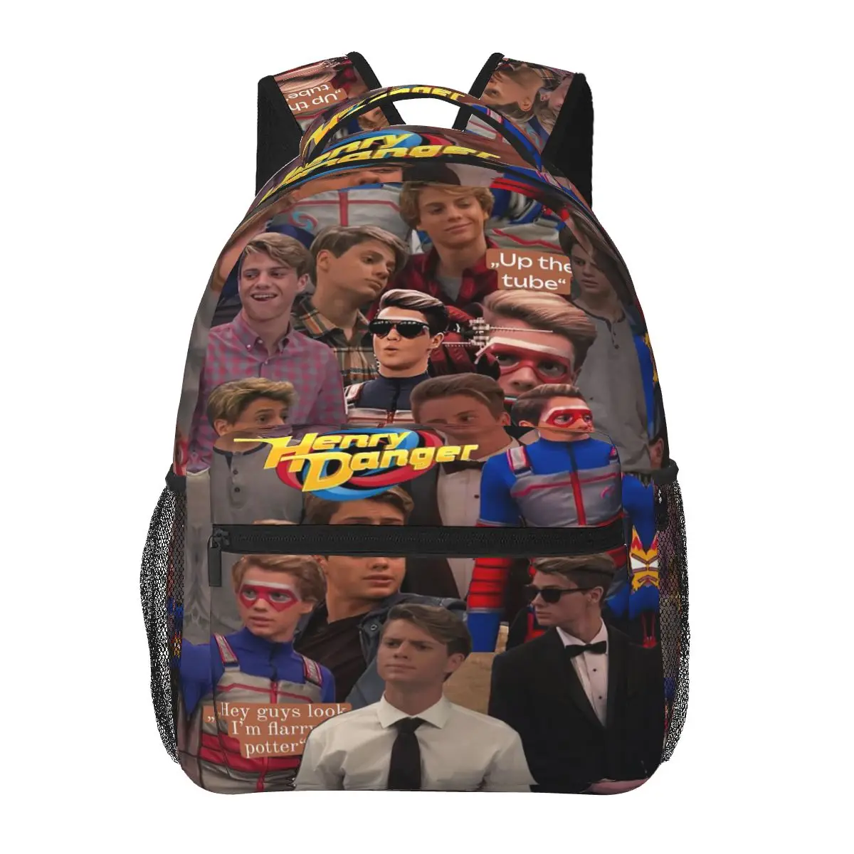 Henry Danger Backpacks Boys Girls Bookbag Students School Bags Cartoon Laptop Rucksack Shoulder Bag Large Capacity