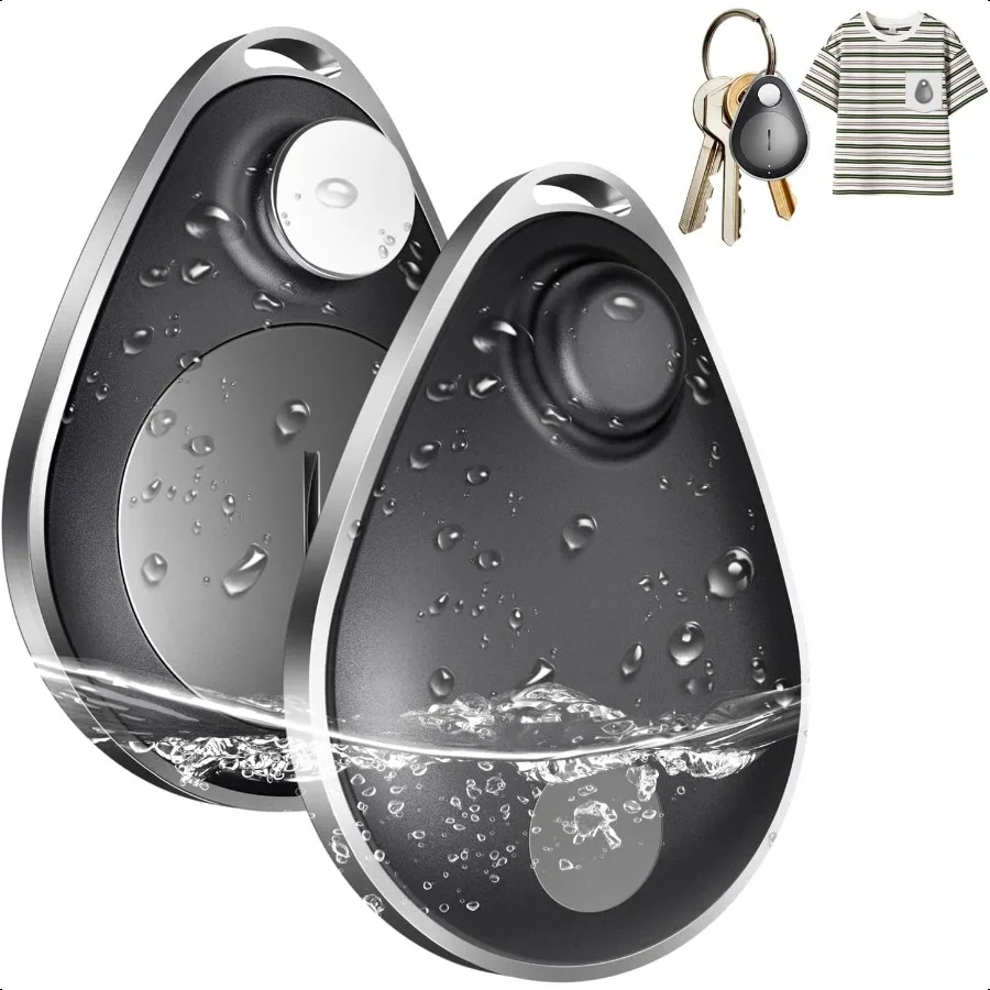 

Utag GPS Tracker for 2pcs Key Finder Works with Apple Find My iOS only Privacy Protection Lost Mode Waterproof Bluetooth Tracke