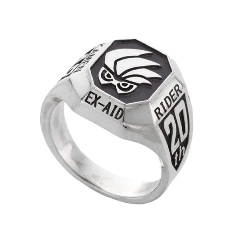 

Kamen Rider Аниме Аксессуары Кольцо на 20-летие Ретро гальваническое серебро