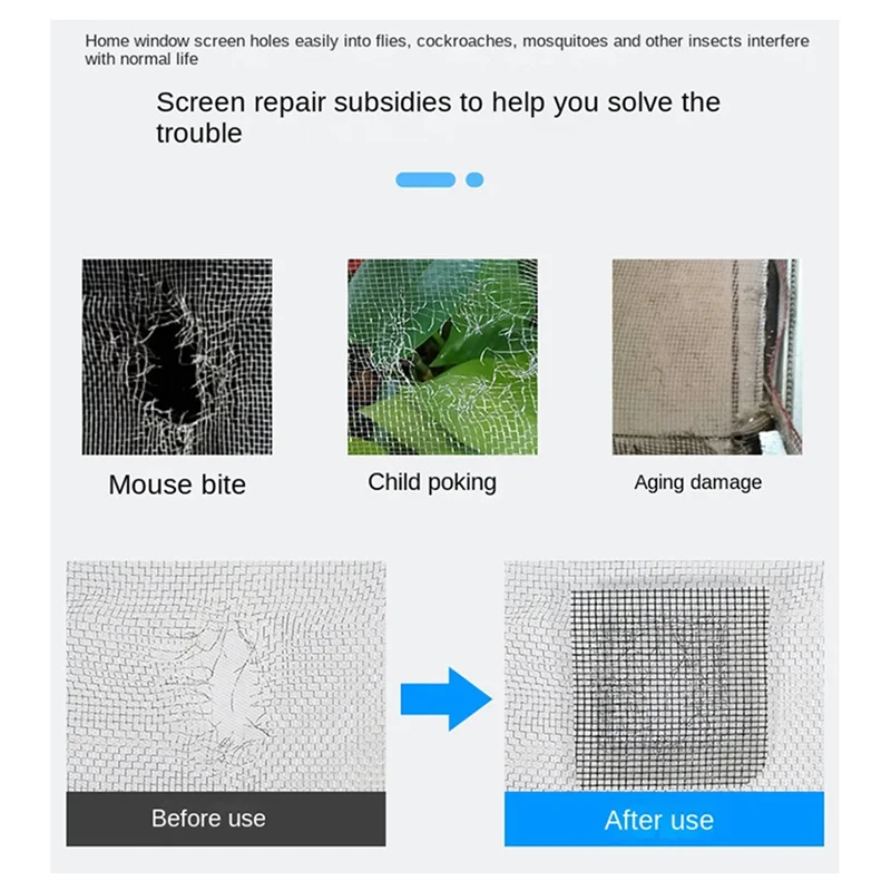 Лента для ремонта оконной москитной сетки, самоклеящийся лист для ремонта оконного экрана