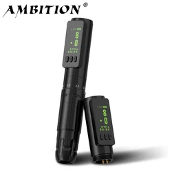 Ambition-Stylo de tatouage sans fil Sally, machine de maquillage en continu, course réglable, moteur sans noyau, fournitures de tatouage, distance 2.0-3.5mm