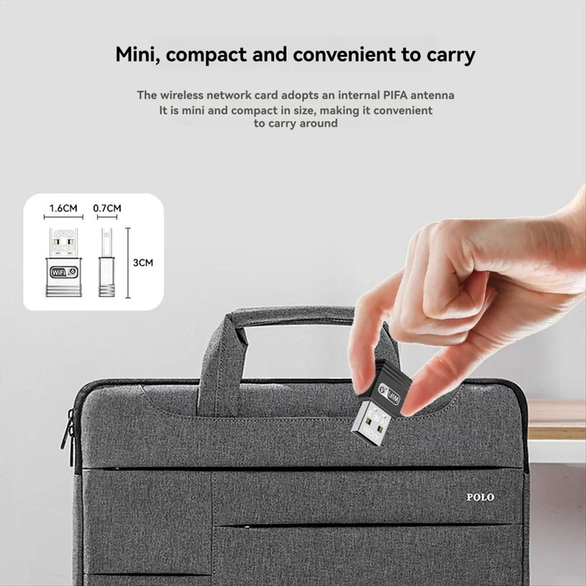 DT677 Mon. USB-адаптер WiFi 6 AX286 Мбит/с 2.4G, беспроводной приемник WiFi6 без драйверов - MIMO OFDMA для Win7/8.1/10/11
