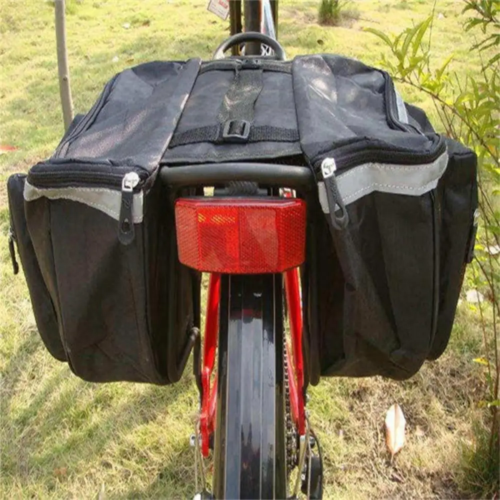 

Cycling Double Side Rear Rack Bike 2 In 1 Camo Trunk Bag Mountain Road Bicycle Tail Seat Pannier Pack Luggage Carrier Bike Bag