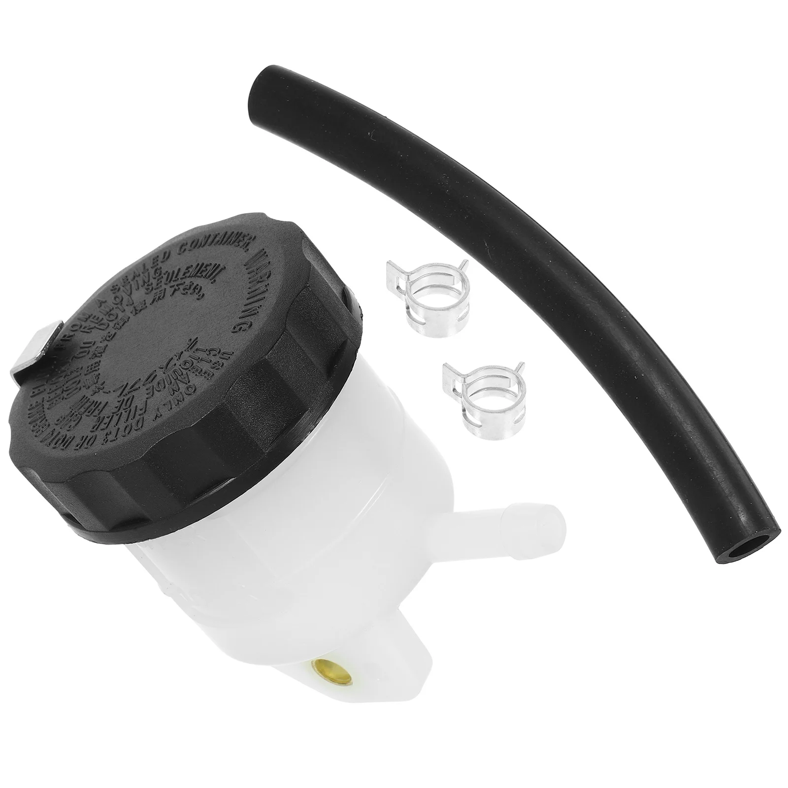 

Motorcycle Front Brake Fluid Reservoir Plastic Rubber Durable Oil Brake Reservoir for Racing and Large Engine Motorcycles