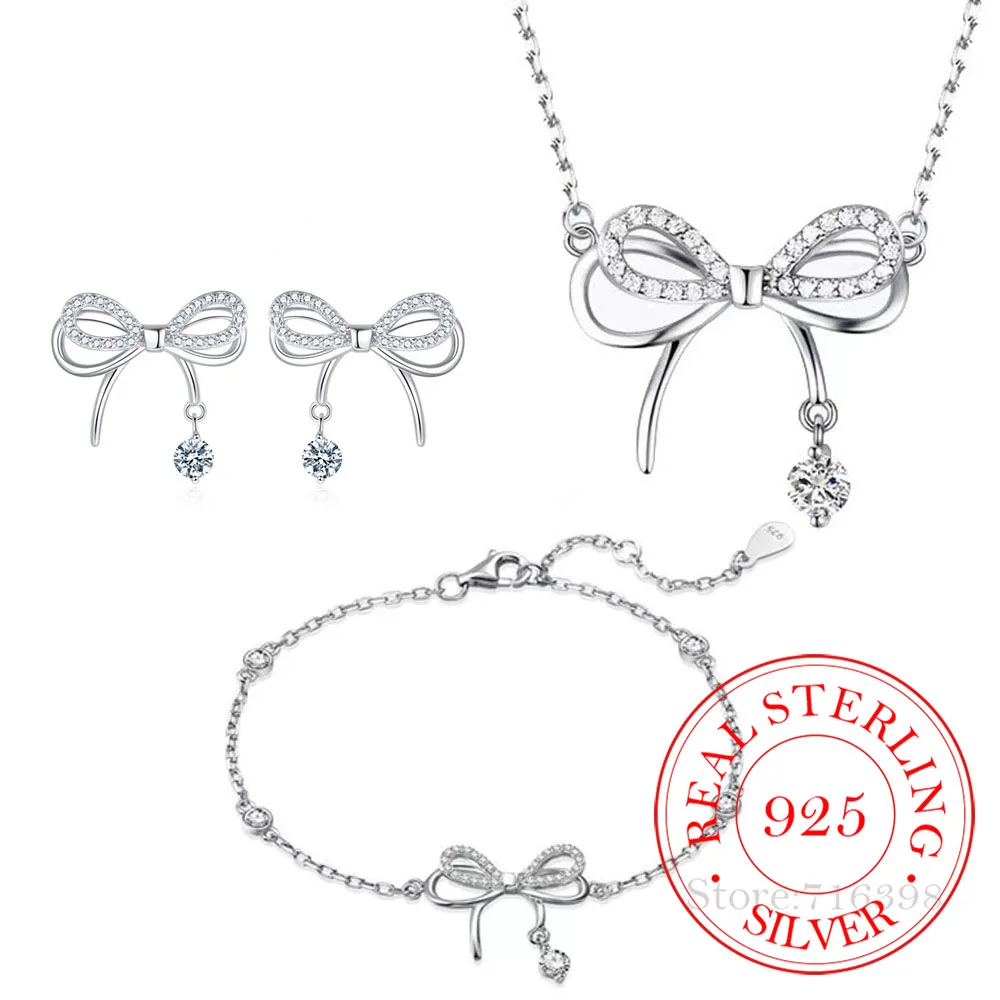

3 шт., женские серьги из серебра 925 пробы