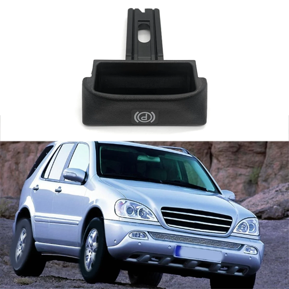 Car Handbrake Parking Brake Release Handle Assembly 1634270020 for Mercedes-Benz ML W163 1997-2005