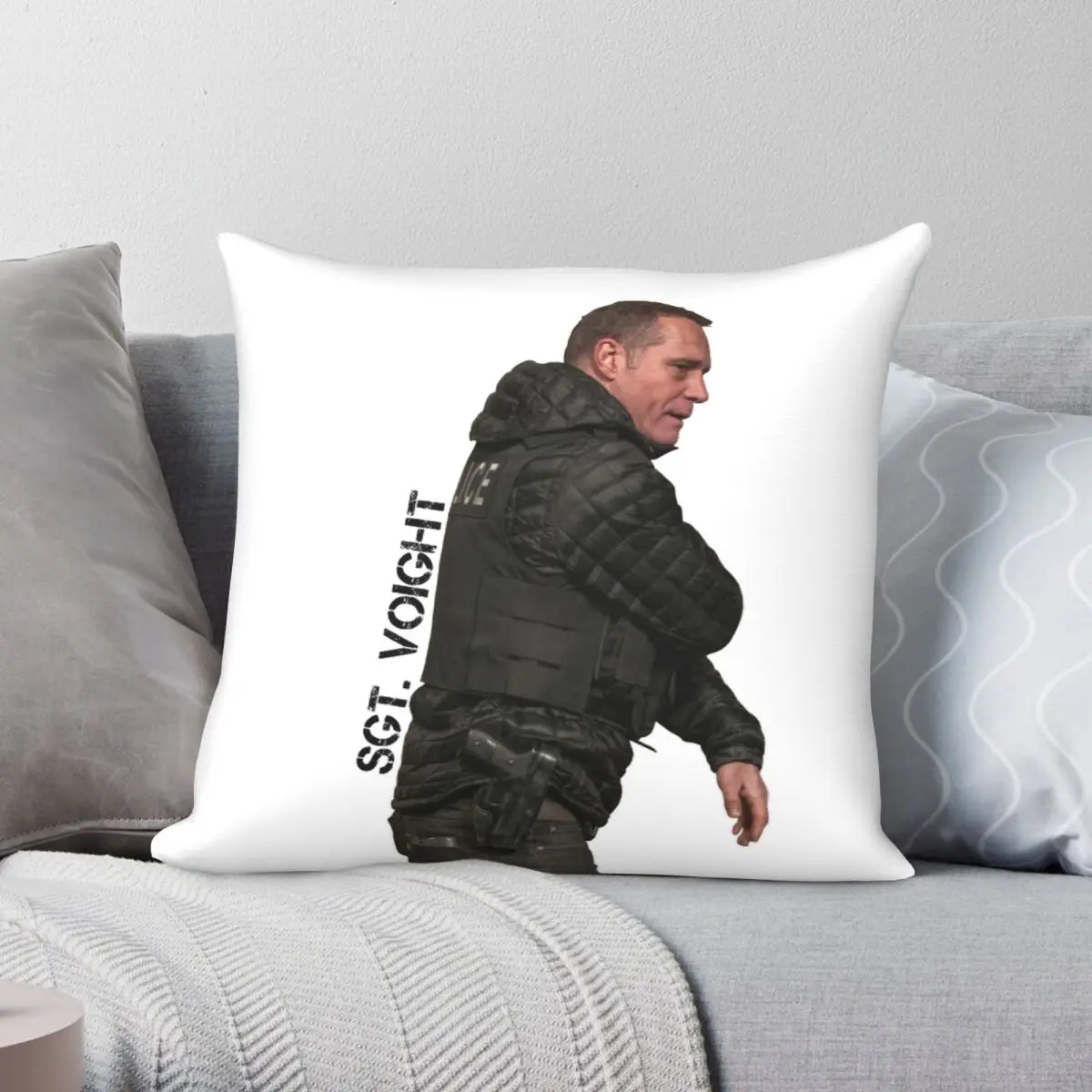 CHICAGO P.D SERGEANT HANK VOIGHT JASON BEGHE Pillowcase Polyester Linen Velvet Zip Throw Pillow Case Sofa Seater Cushion Cover