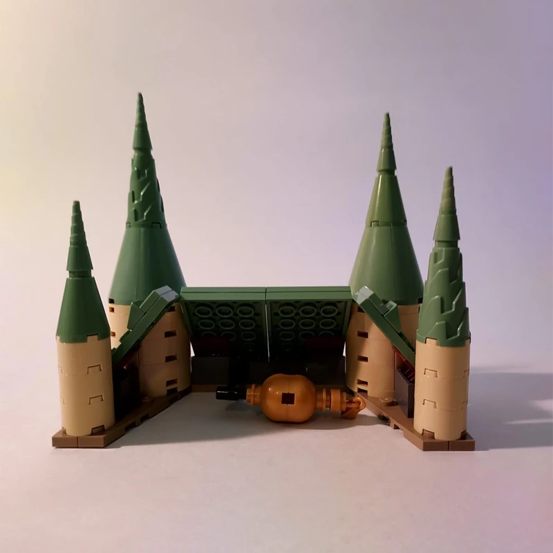 魔法の映画モデル MOC 組み立てブロック 城の中の教室 モジュラーテクノロジーギフト ホリデー組み立て 子供のおもちゃセット