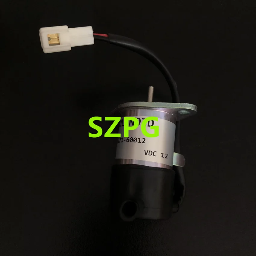 

After Market Part 12V Solenoid Valve 16271-60012 For Kubota D1105 Engine Denso Z28
