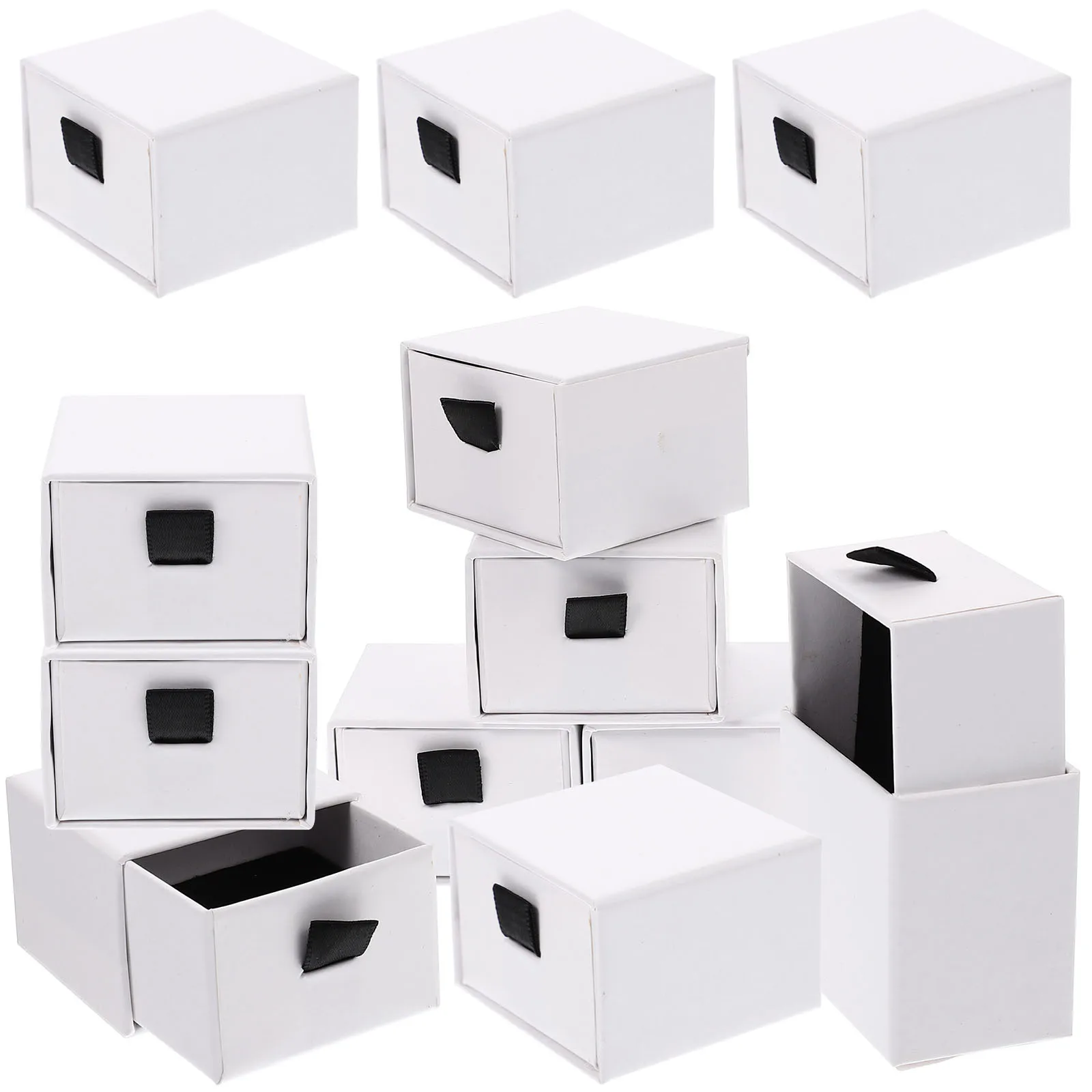 

12Pcs Small Jewelry Box Organizer Earrings Necklace Container Travel Storage Gift Jewelry Packing Box Small Earrings Container