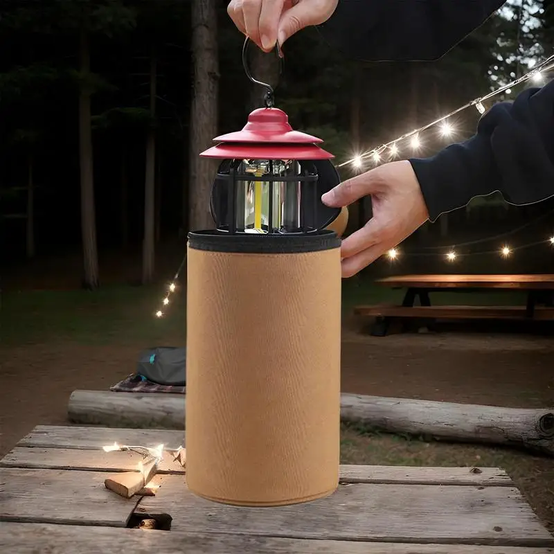 Camping Lantern Storage Bag Cylindrical Look Burning Air Tank Hand-held Bag Burning Air Tank Hand-Held Case Anti-Collision For