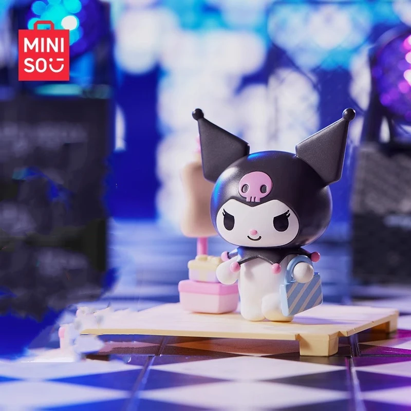 MINISO Blind Box Kuromi Play Rhapsody Series Micro  Pro Anime Desktop Decoration Ornaments Children's Toys Birthday Gift