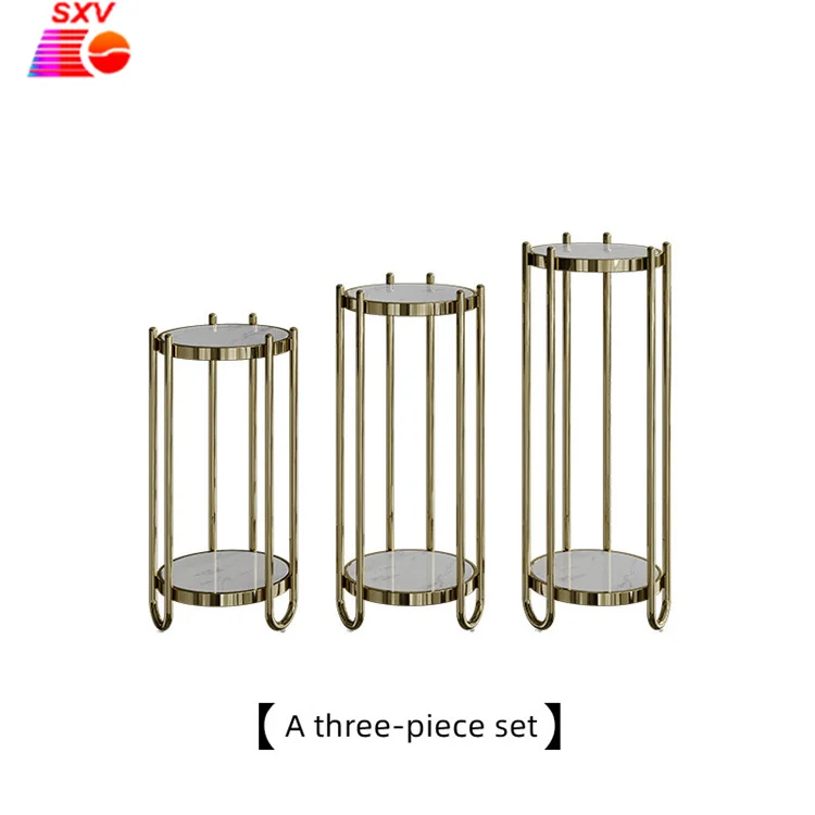 Modern White Gold Indoor Corner Vase Garden Steel Wholesale For Design Of Rack Wrought Iron Display Metal Plant Pot Flower Stand