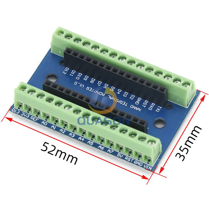 NANO V3.0 3.0 Controller Terminal Adapter Expansion Board NANO IO Shield Simple Extension Plate For Arduino AVR ATMEGA328P