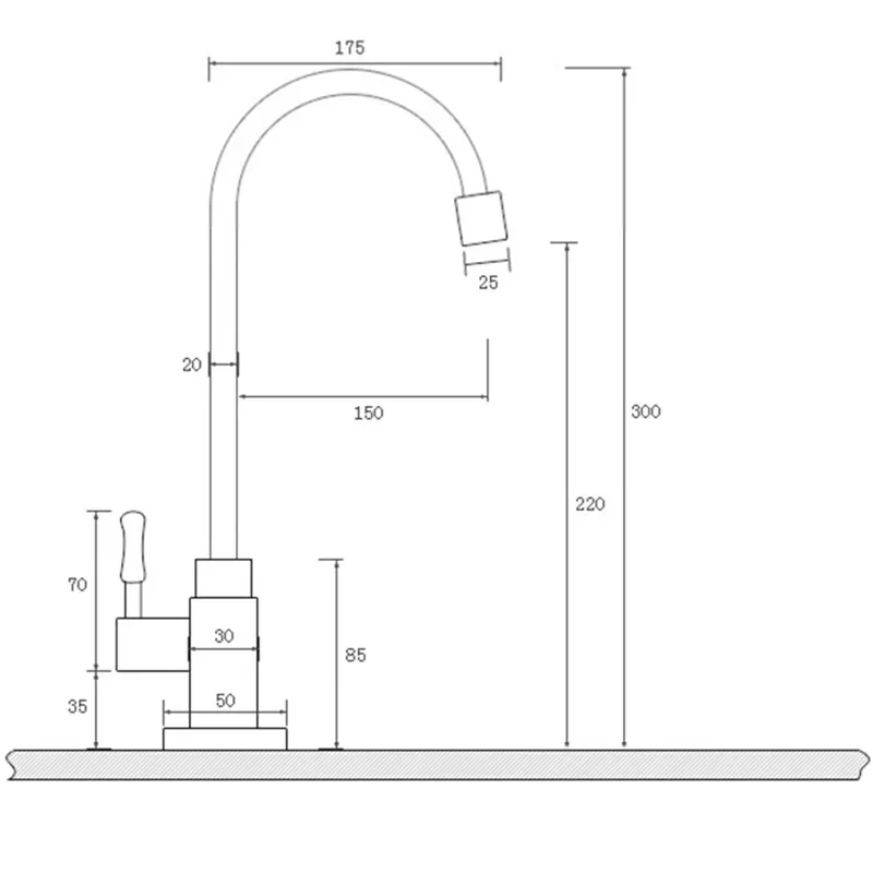 Hohe Qualität Wasserhahn Messing Klassische Nur Kaltes Wasser Küche Waschbecken Wasserhahn Schwanenhals Einzigen Hebel Outdoor Tap Bronze Gebürstet