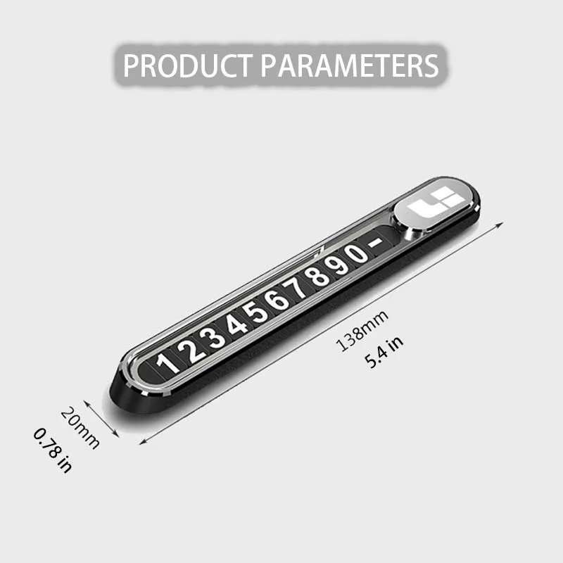 Targa di parcheggio temporanea per auto targa in metallo per ideale Li Xiang Li ONE L9 L8 Lixiang L7 L6 MEGA accessori 2024