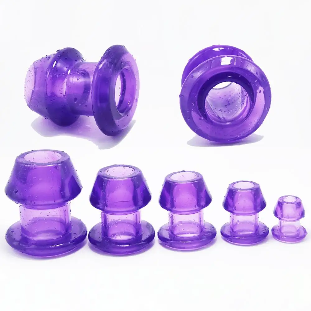سدادة شرجية مع إدراج للرجال والنساء ، سدادة مؤخرة مجوفة ، منظار شرجي ضخم ، موسع شرج ، ألعاب جنسية ، مثلي الجنس ، مثلي الجنس ، 7 أحجام #3