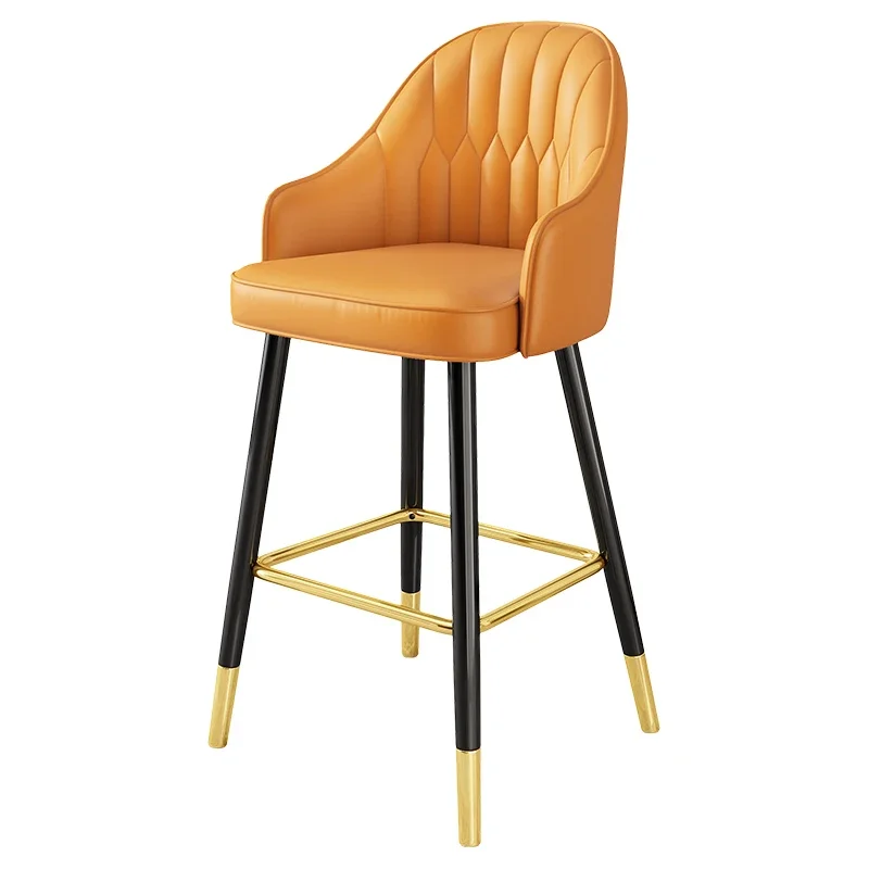 

Modern minimalist luxury high bar chairs, backchairs, household bar chairs, high footed stools, bar stools, cash registers