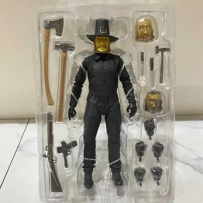 In Stock Authentic NECA 45998 Thanksgiving John Carver 7-inch Action Figure Model Toys