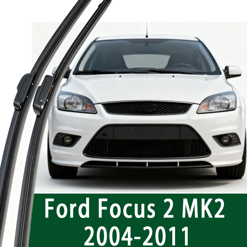 

For Ford Focus 2 MK2 Front Wiper Blades 2004-2011 2005 2006 2007 2008 2009 2010 Windscreen Windshield Window Accessories 26"+17"