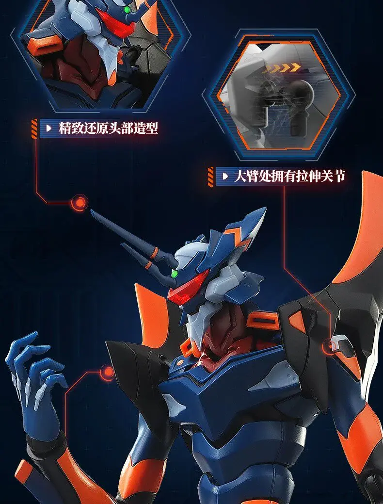 Original Blokees Evangelion Production Model‑02 TV Version & Evangelion Mark.06 Legend Edition Movable Robot Anime Figure Toys