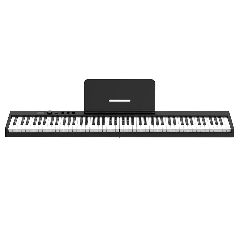 Piano lipat 88 tombol isi ulang untuk pemula, Piano elektronik portabel dewasa, Keyboard MIDI Bluetooth