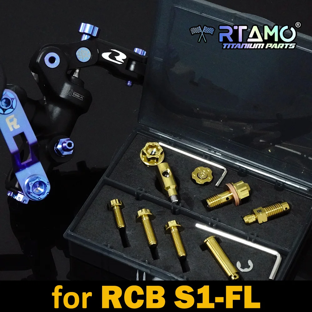 

RTAMO Gr5 Titanium Bolts Set Brake Pump Screw Master Cylinder Bolt for RCB S1-FL