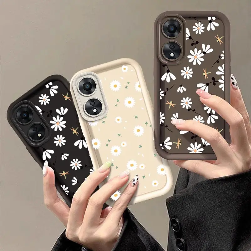 A78 Fallen Flowers New Sky Eye Phone Case For OPPO A78 A79 A83 A93 A94 A73 A54 A74 A98 A95 A77 A57 A58 A93S A1Pro A55 A1 Cover