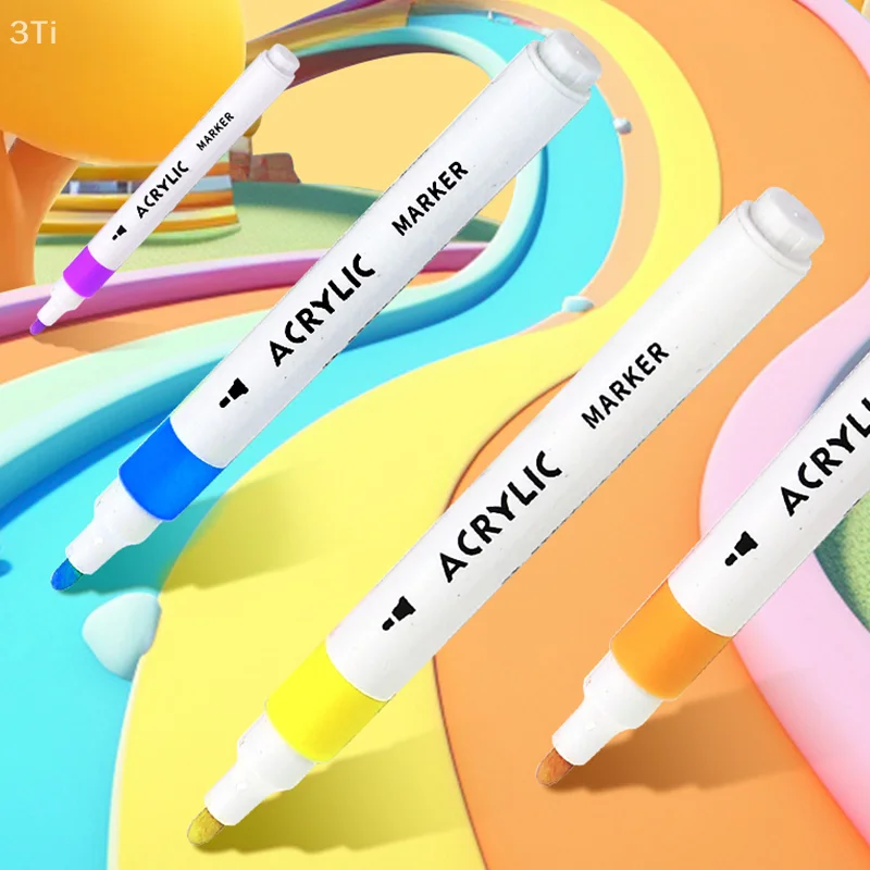24/36/48/60/80 Stuks Marker Pen Kinderen Waterdichte Overlappende Kleur Diy Art speciale Aquarel Pen Kan Gewassen