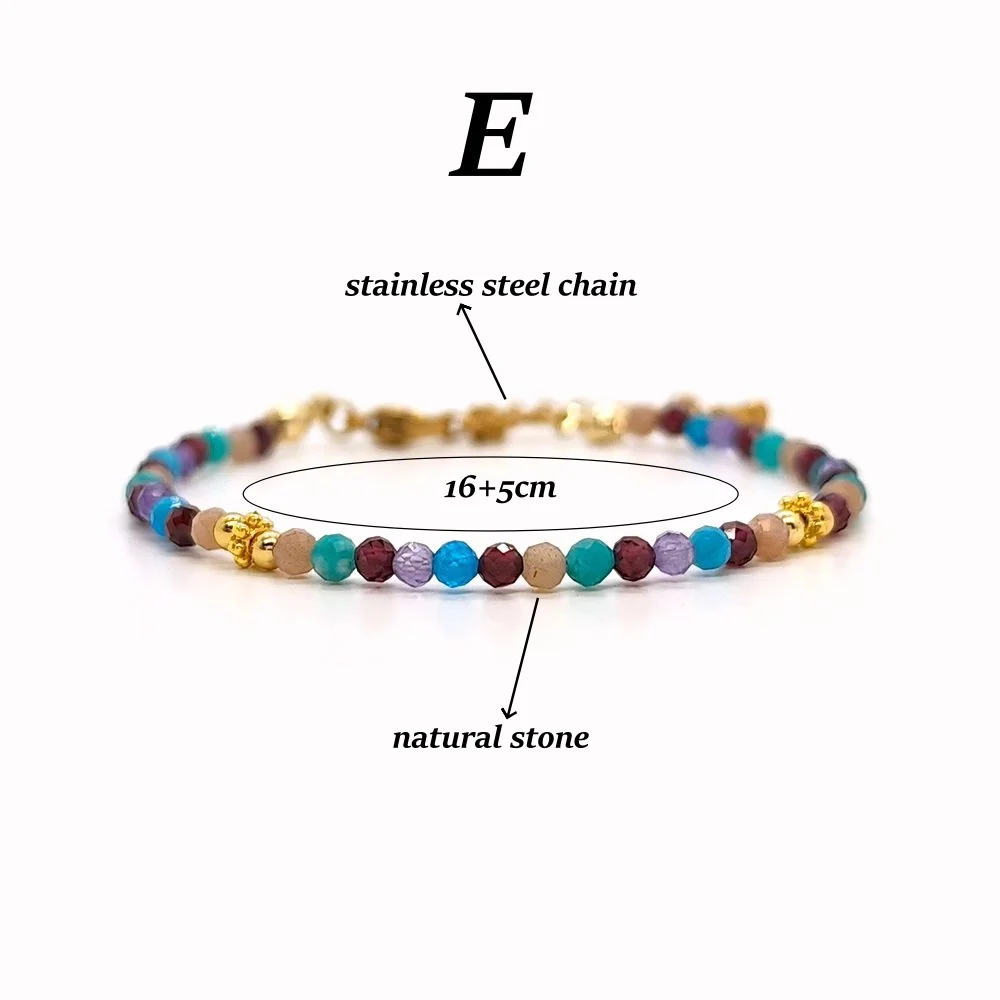 Stapelbare Naturstein-Perlenarmbänder in verschiedenen Farben, Großhandel, Boho-Mini-Perlenarmband, echte Perlen, zierlicher Schmuck, Geschenk für Frauen – Detail 6