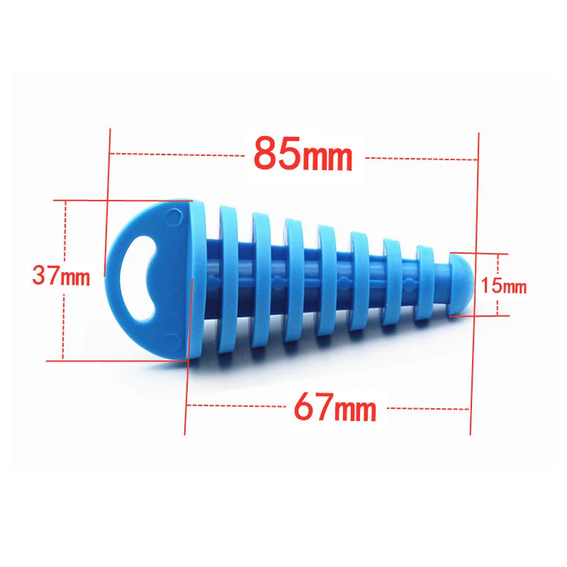 혼다 KTM 야마하 가와사키용 배기관 플러그, 오토바이 모토크로스 테일파이프, PVC 에어 블리더 플러그, 워시 플러그 파이프 보호대
