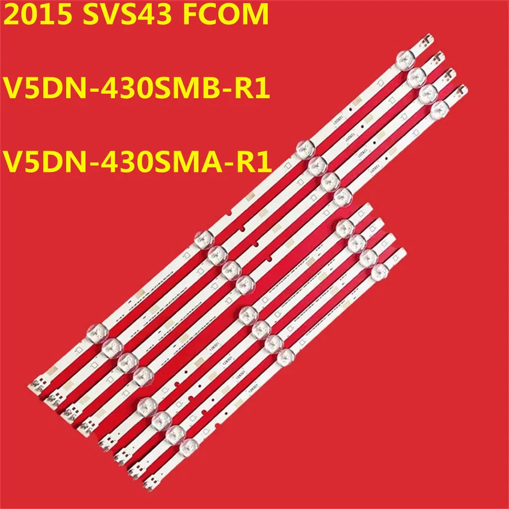 5set LED Strip V5DN-430SMB-R1 V5DN-430SMA-R1 BN96-37294A BN96-37295A BN96-38879A 38879A UN43J5000 UN43J5200 UN43J5290 T430HVF06.