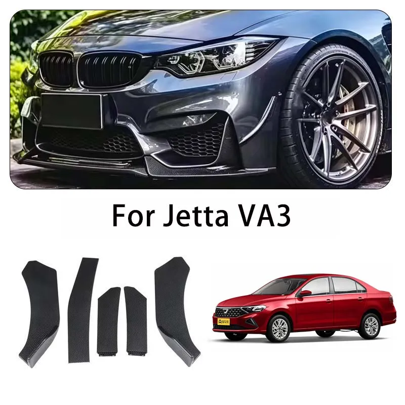 For Jetta VA3 body kits 5-Segment Adjustable Front Bumper Lip Splitter Body Kit