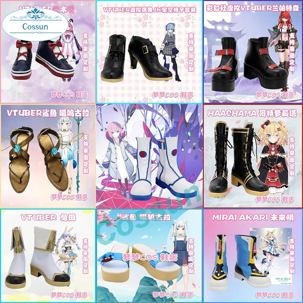 

Hololive Vtuber Sasaki Saku/Lain Paterson/Hosimati Suisei/Usada Pekora/Haachama/Gawr Gura/Usada Pekora/Mirai Akari cosplay shoes