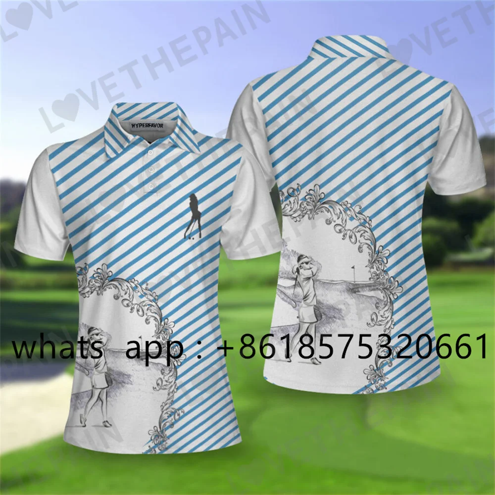 

Golf clothing women's summer version golf short sleeved women's quick drying breathable golf Lapel buttons tennis sui 2025