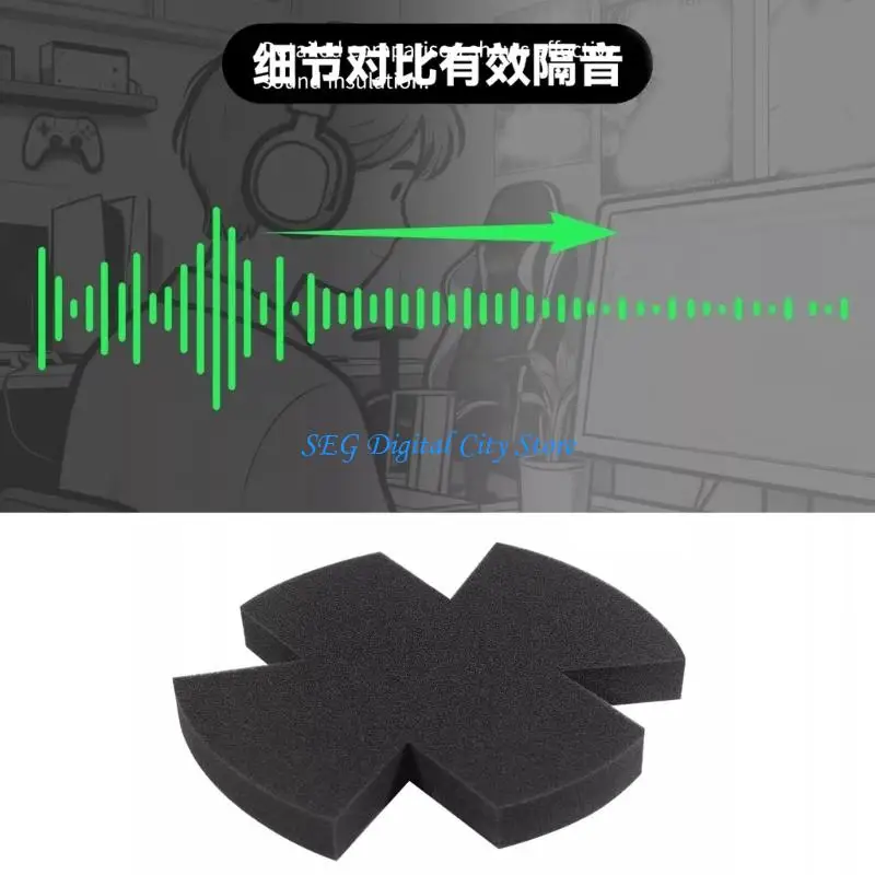 U75B 2Pcs Premium Replacement Ear Cushions With Foam For Superior Noise Reduction And Long Time Comfort