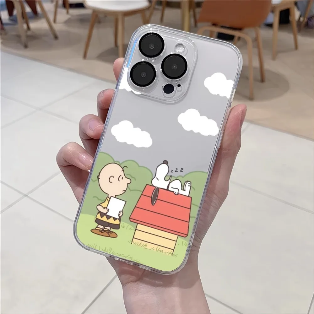 Cute Snoopys Phone Case For TECNO CAMON 30 20 POVA 6 5 SPARK 10 Infinix Smart 8 7 Note Hot 40 30i 20i Pro 5G Transparent Cover
