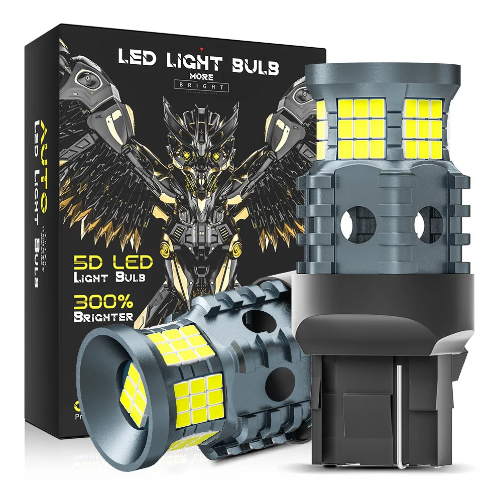 

2 шт., лампа Canbus светодиодный 1156 P21W BA15S BAU15S PY21W T20 7440 W21W 2016 60SMD для сигнала заднего хода поворота, 6000K, белый, янтарный, без вспышки, 12 В
