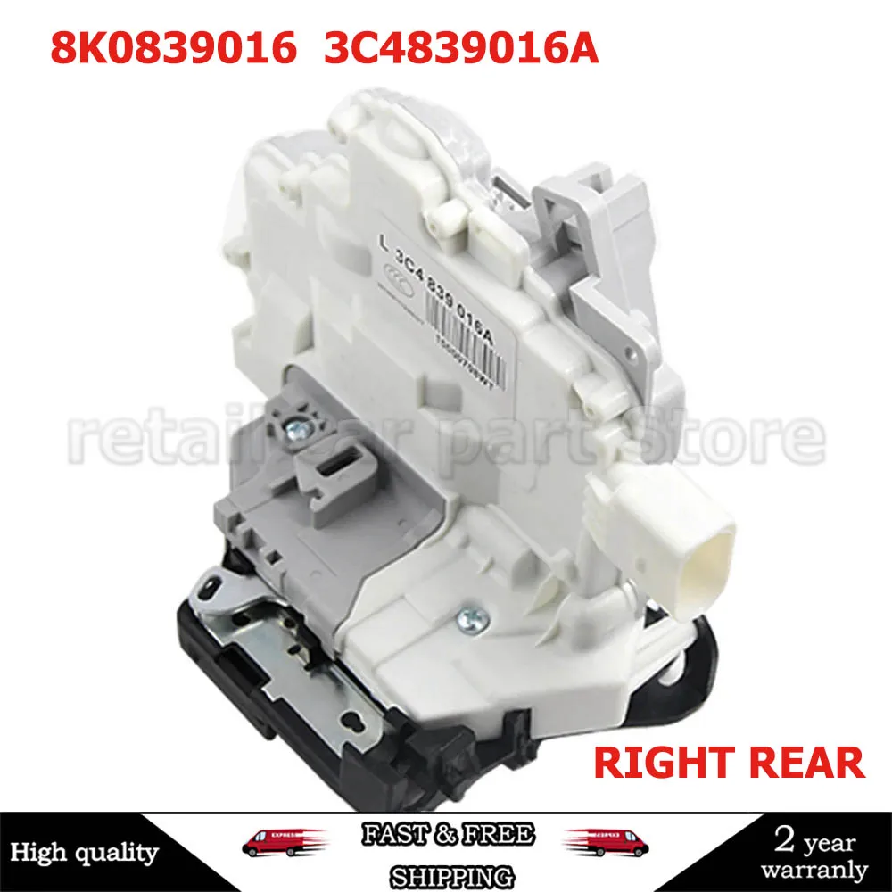 Rear Right Door Lock Latch Actuator For Audi A4 S4 Q5 Q7 S4 S5 Skoda 8K0839016 8K0 839 016 3C4839016A