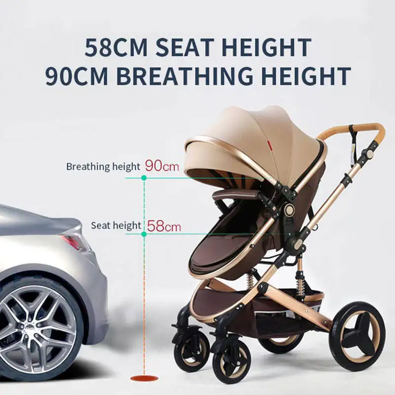 High Landscape baby strollers Lightweight Double-sided Folding luxury baby stroller New born Stroller