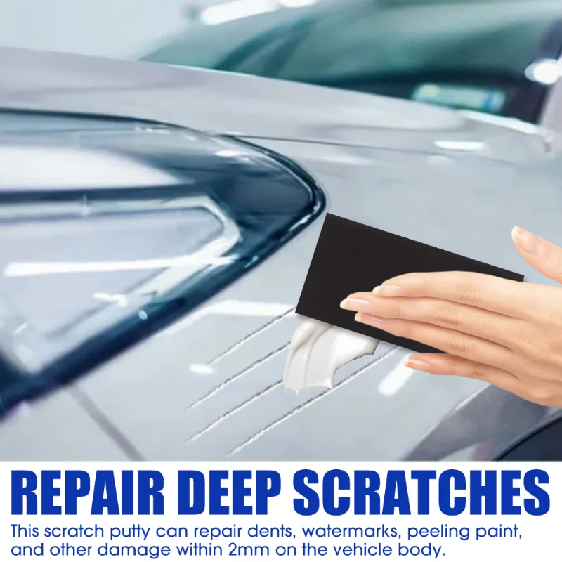 Car Scratch Repair Paste Car Dent Filler Putty Quick Dry Auto Paint Chip Repair Filler for Various Types of Vehicles and Colors